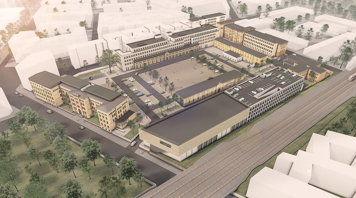 Generalplanung Polizeiinspektion Magdeburg - Liegenschaft | Denkmalschutz | Polizeiinspektion und Zentrale Dienste